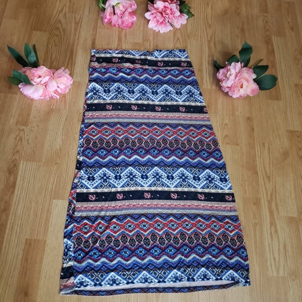 Pretty XL boho Navajo skirt in the softest, comfiest style. - Picture 6 of 10